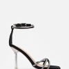 Marypaz Transparent Strass Heel Sandal