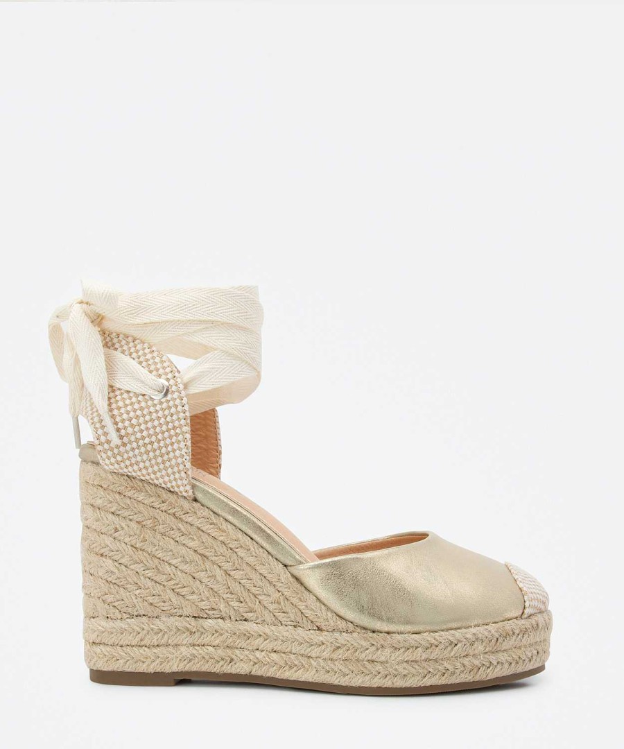 Marypaz Tied Golden Espadrille