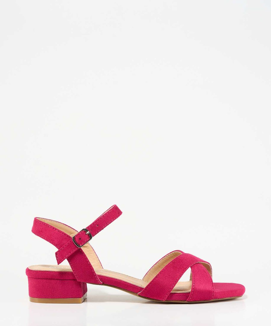 Marypaz Low Cross Heel Sandal