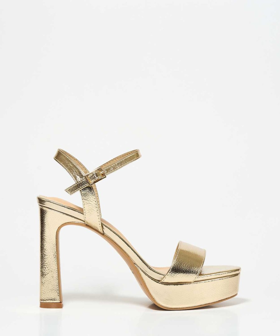 Marypaz Golden Platform Sandal