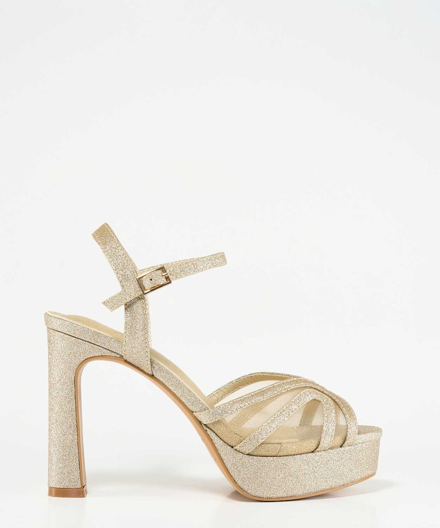 Marypaz Grid Platform Sandal