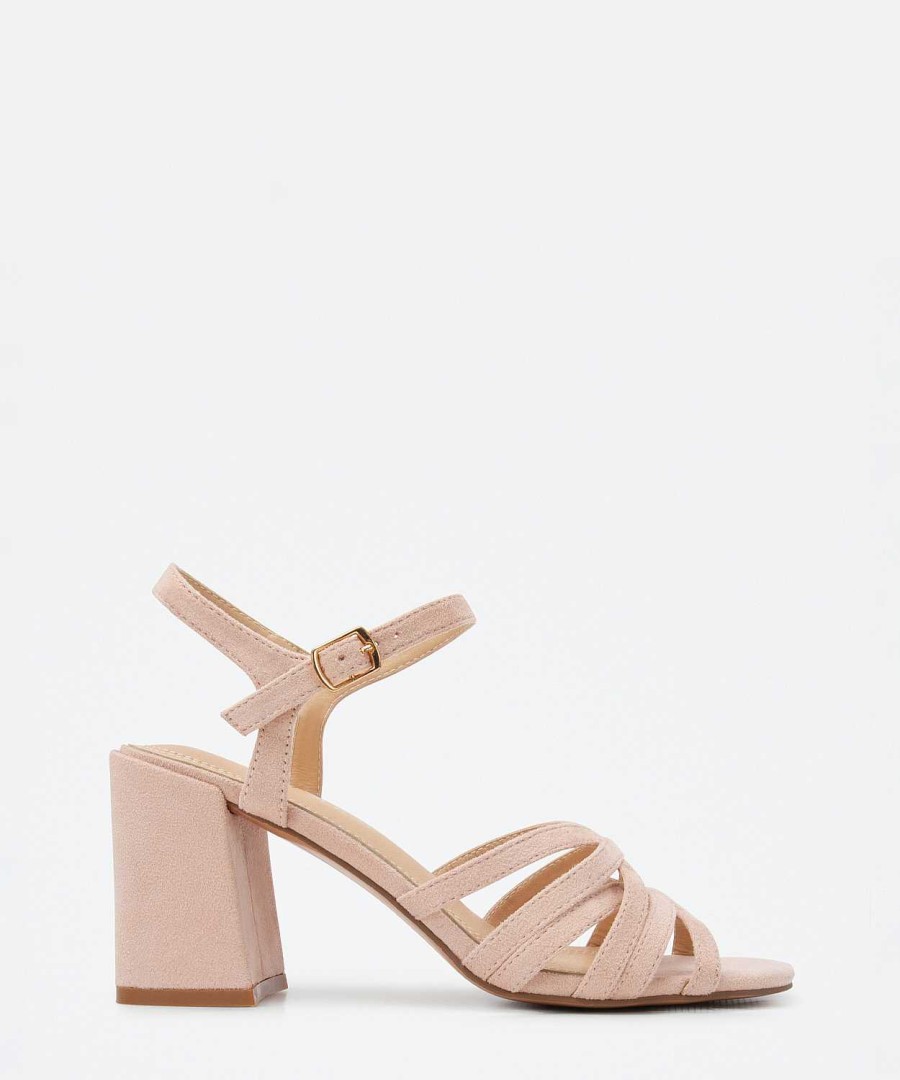 Marypaz Heeled Sandal With Lattice Strips