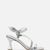 Marypaz Silver Strappy Heel Sandal