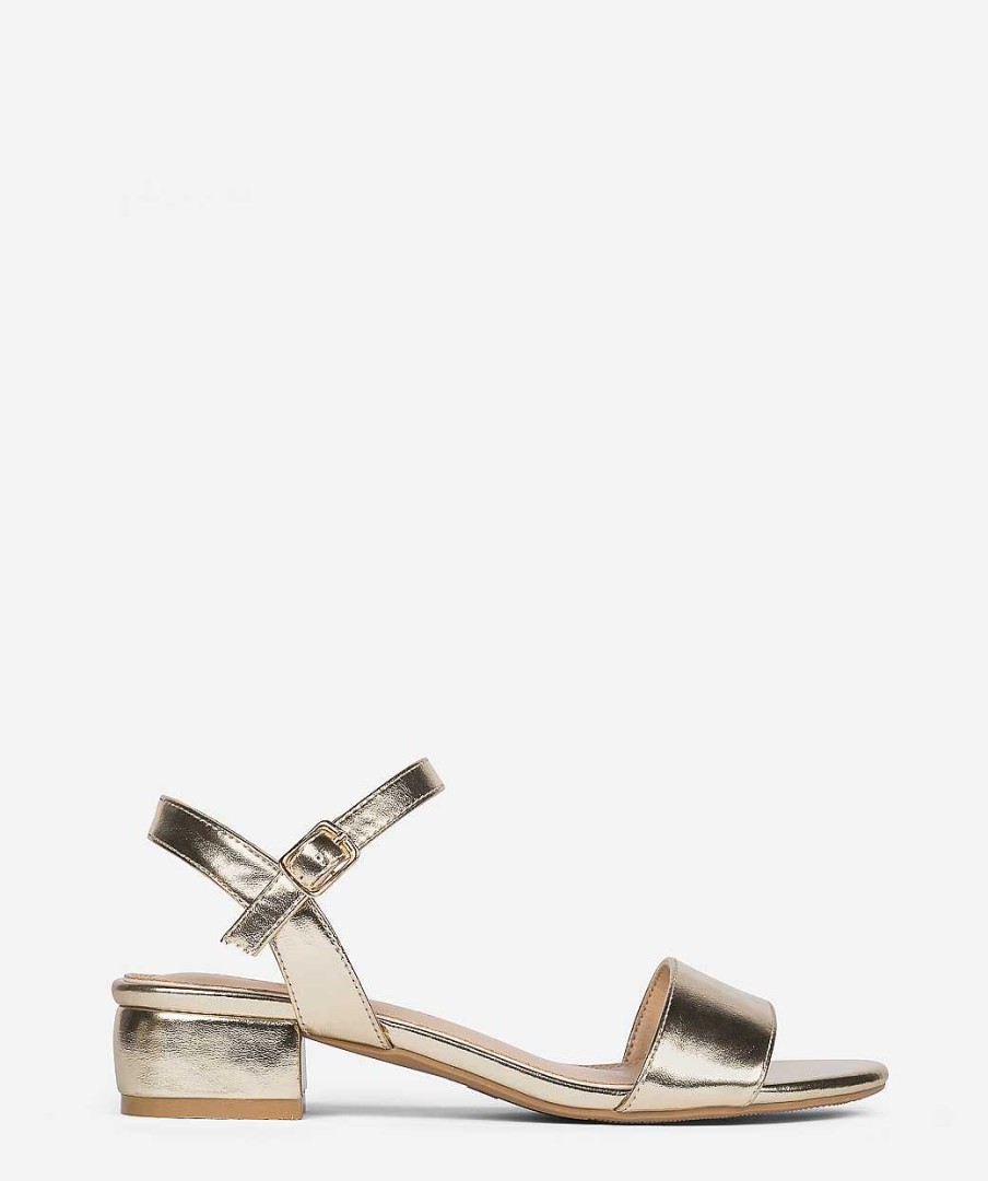 Marypaz Golden Heeled Sandal