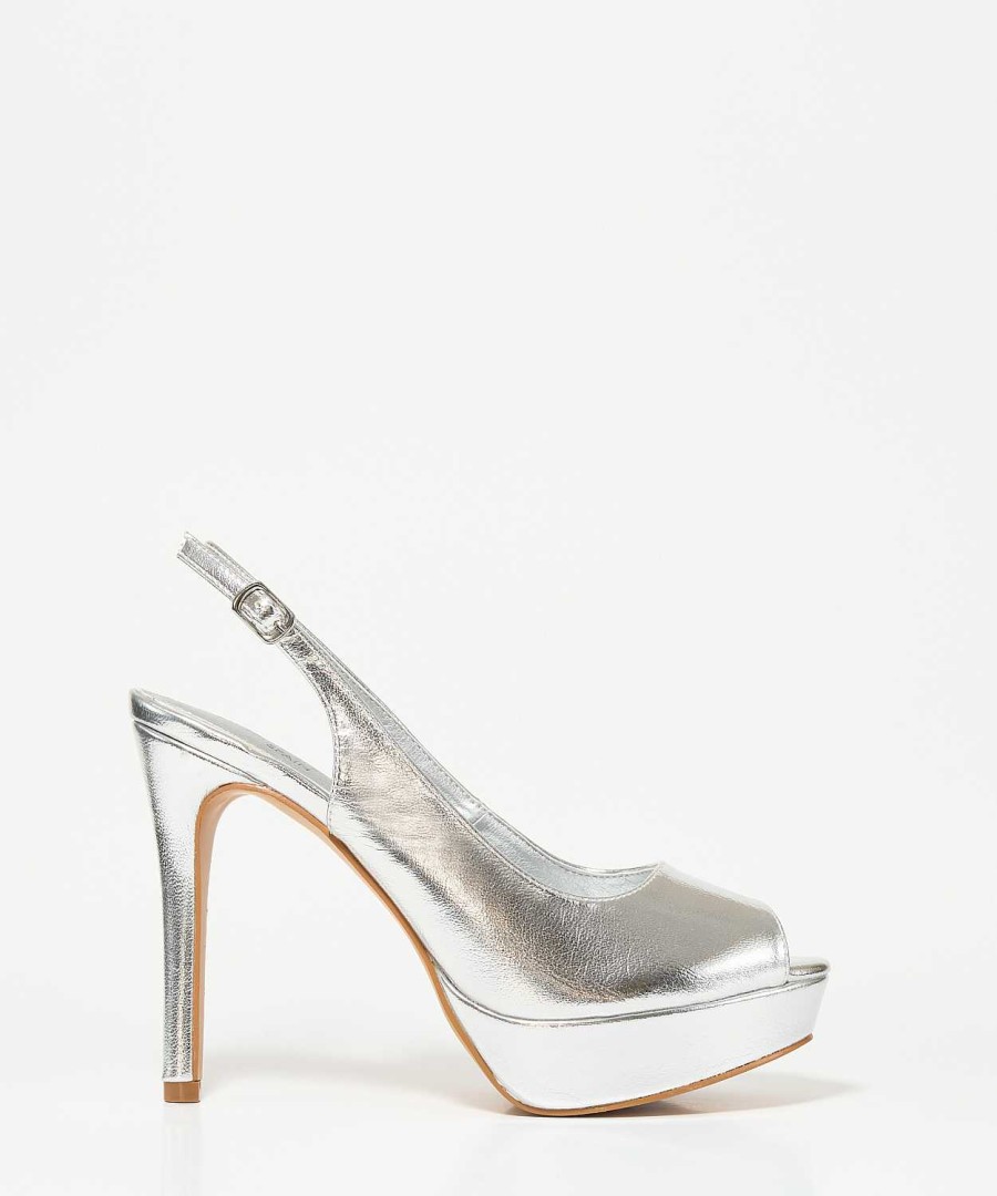 Marypaz Peep Toe Fine Heel Shoe