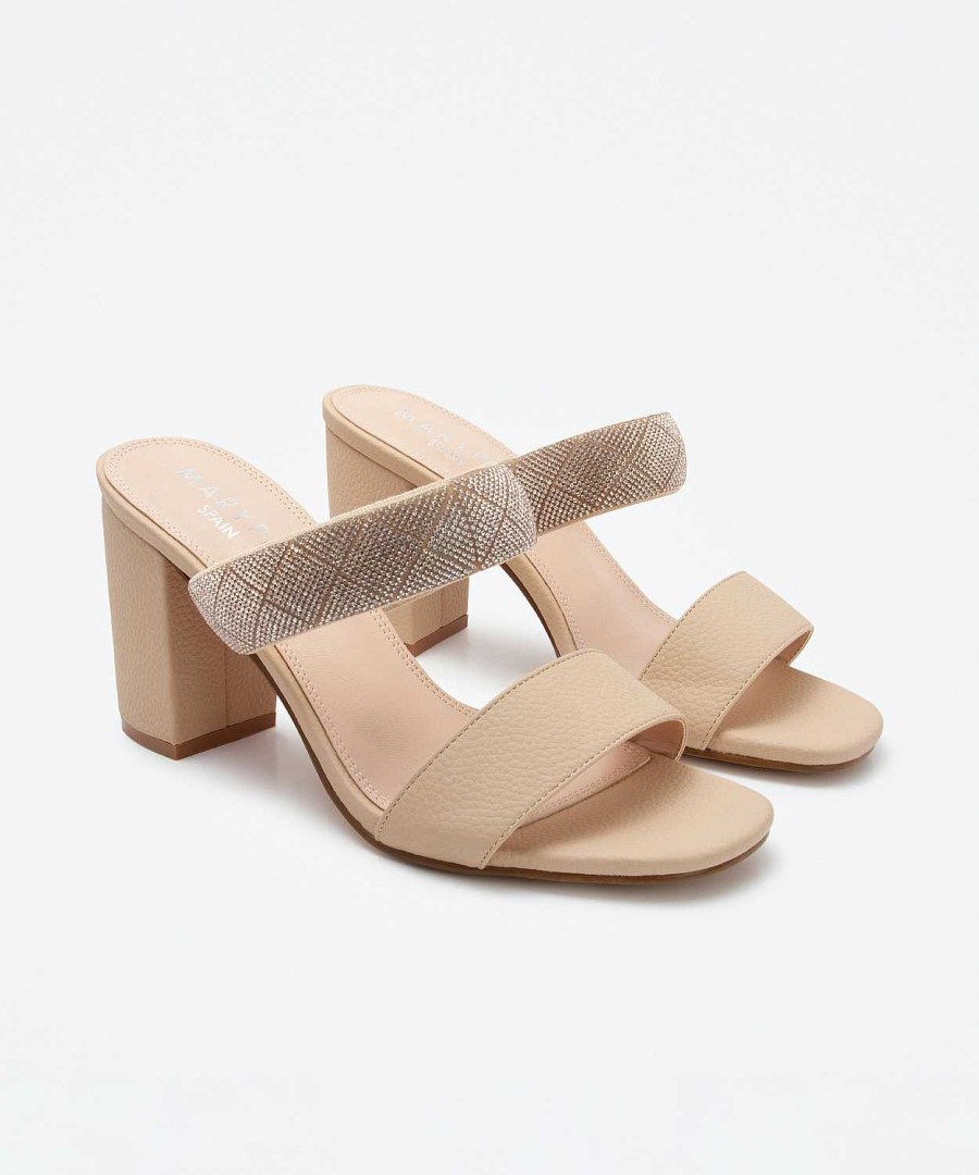 Marypaz Strass Strip Heel Sandal