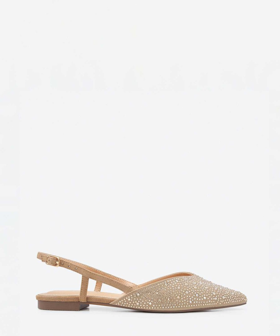 Marypaz Strass Undercut Flat Shoe