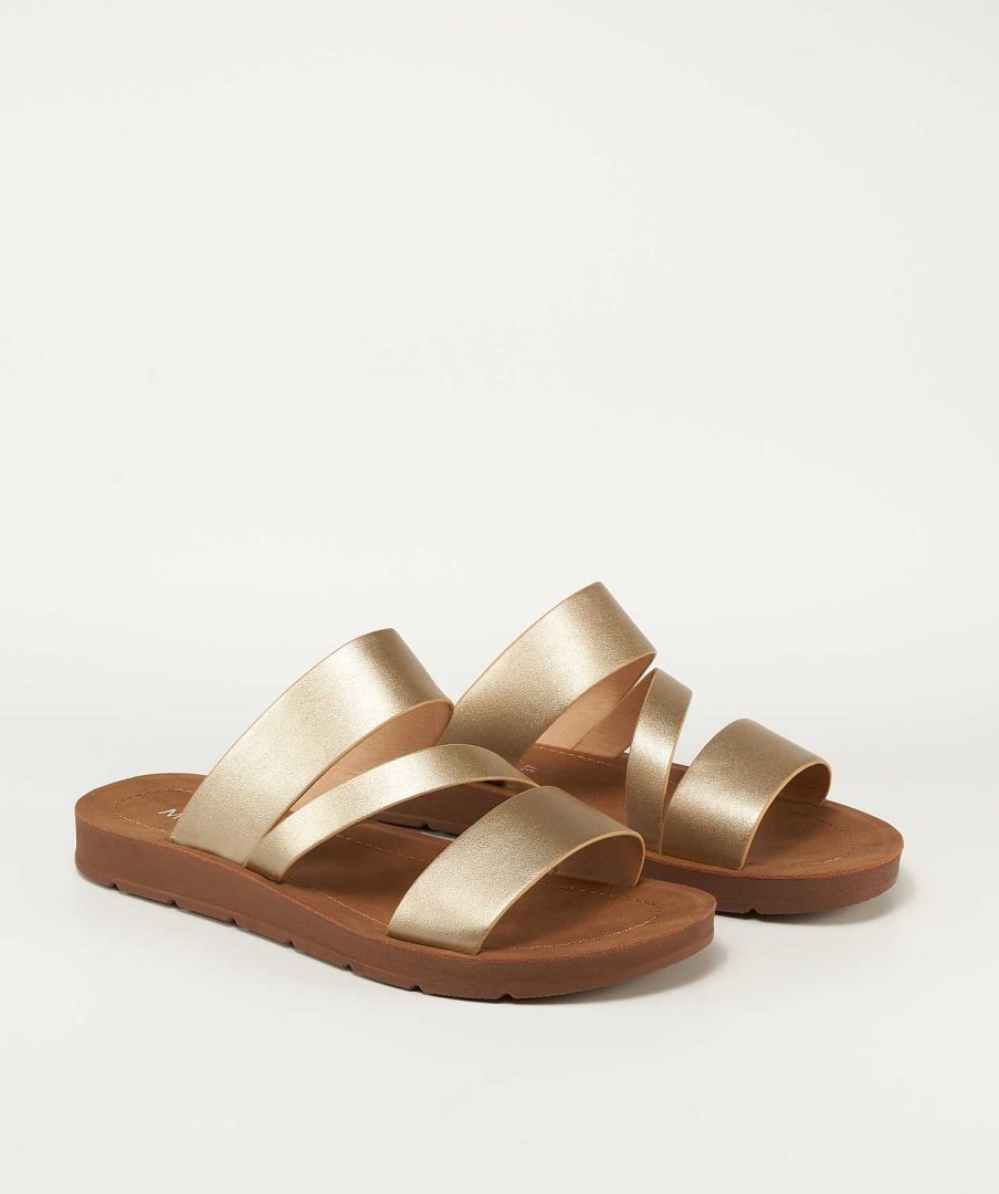 Marypaz Flat Sandal Golden Strips