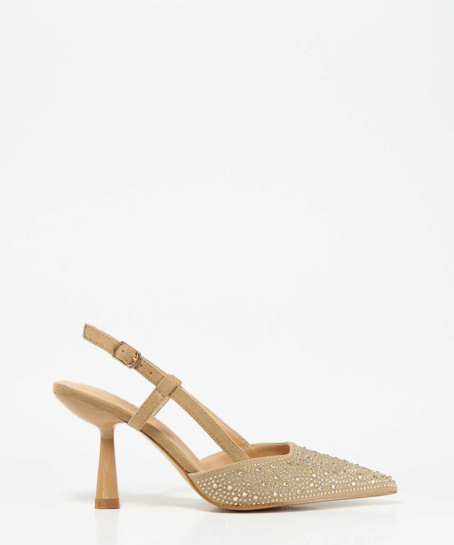 Marypaz Strass Slingback Heel Shoe