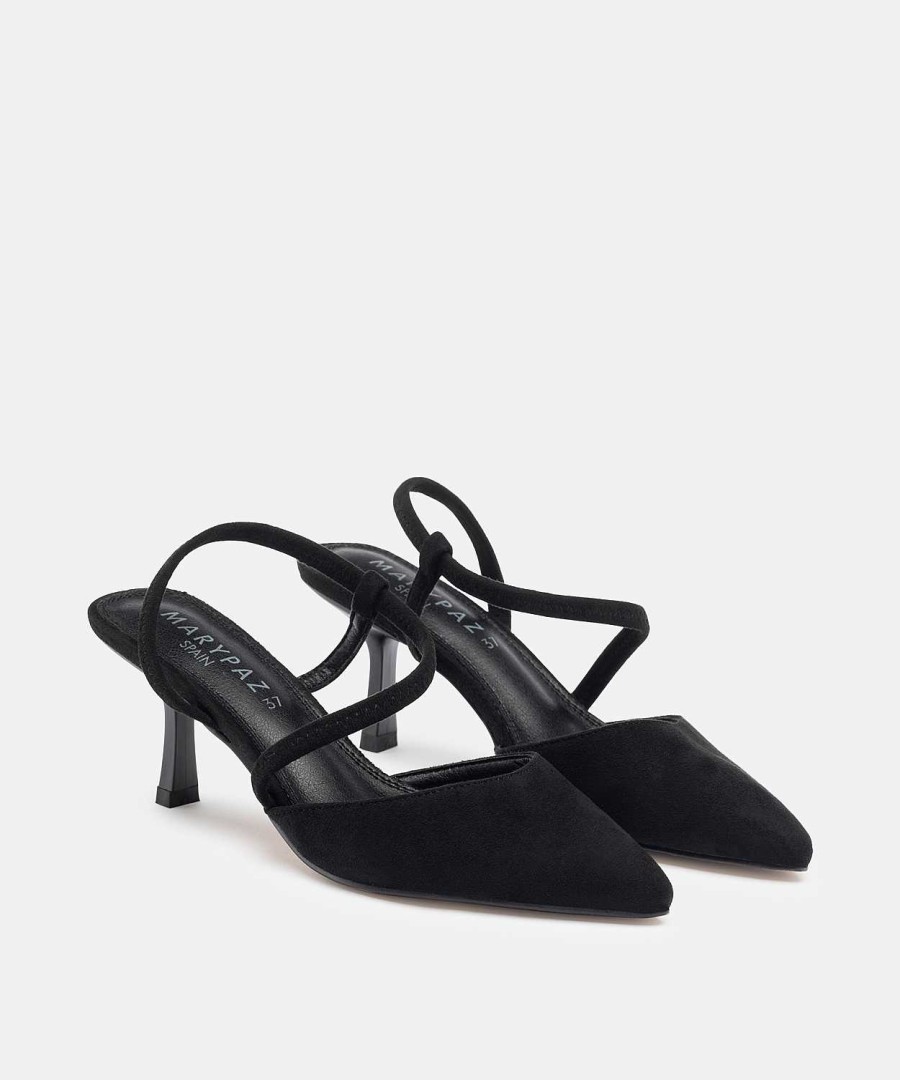 Marypaz Slingback Shoe With Asymmetrical Straps