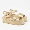 Marypaz Platform Espadrille With Crossed Straps