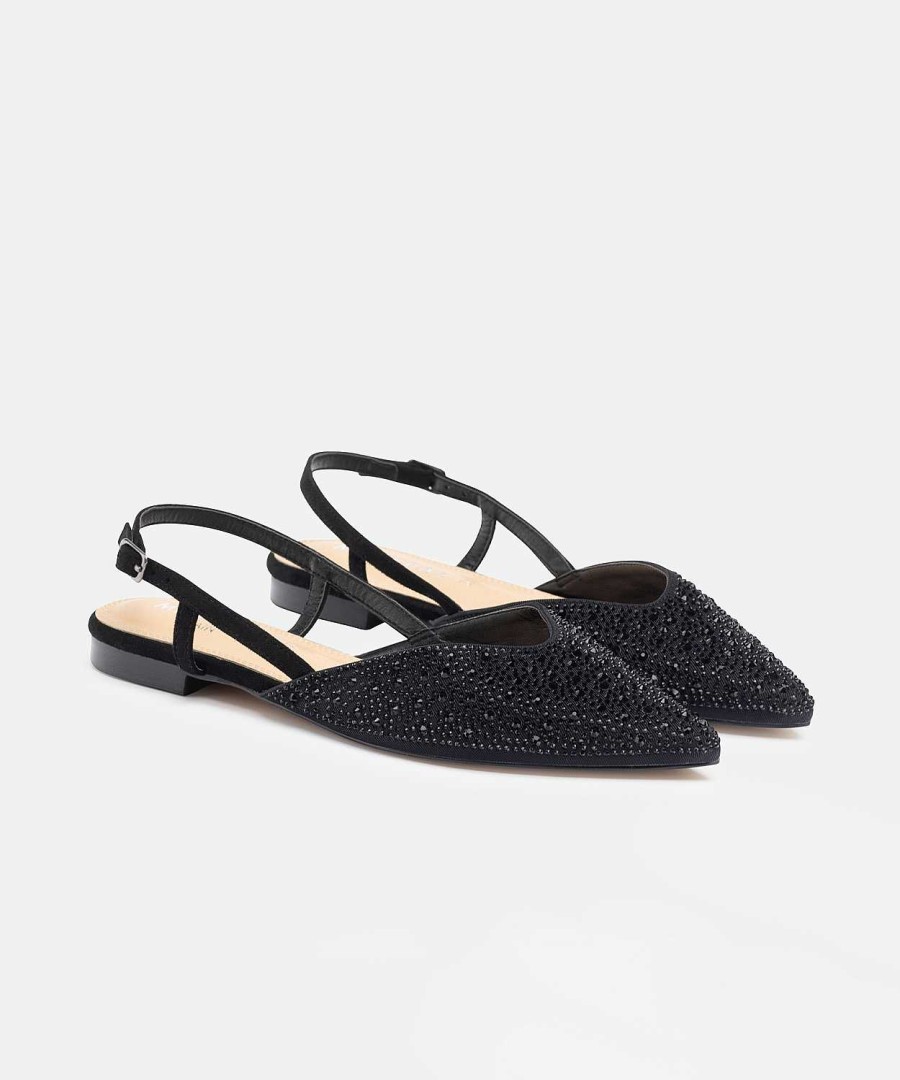 Marypaz Strass Undercut Flat Shoe