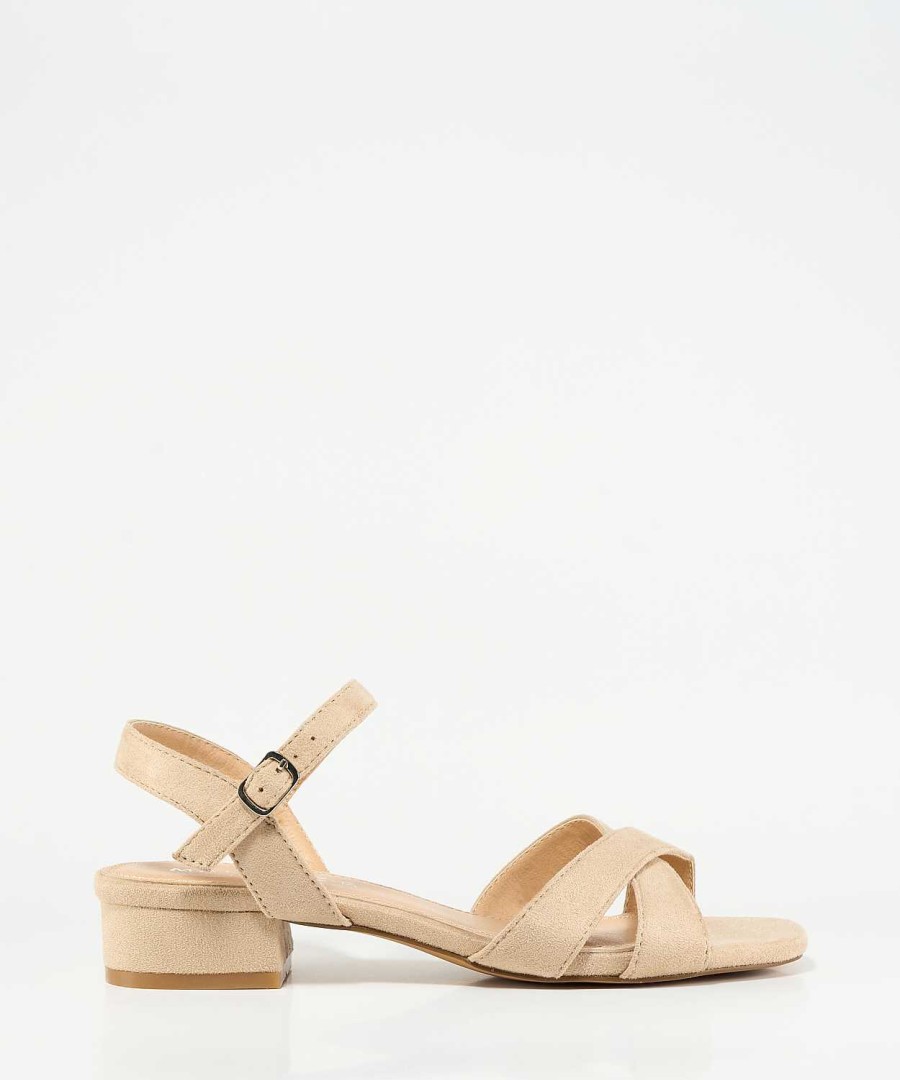 Marypaz Low Cross Heel Sandal