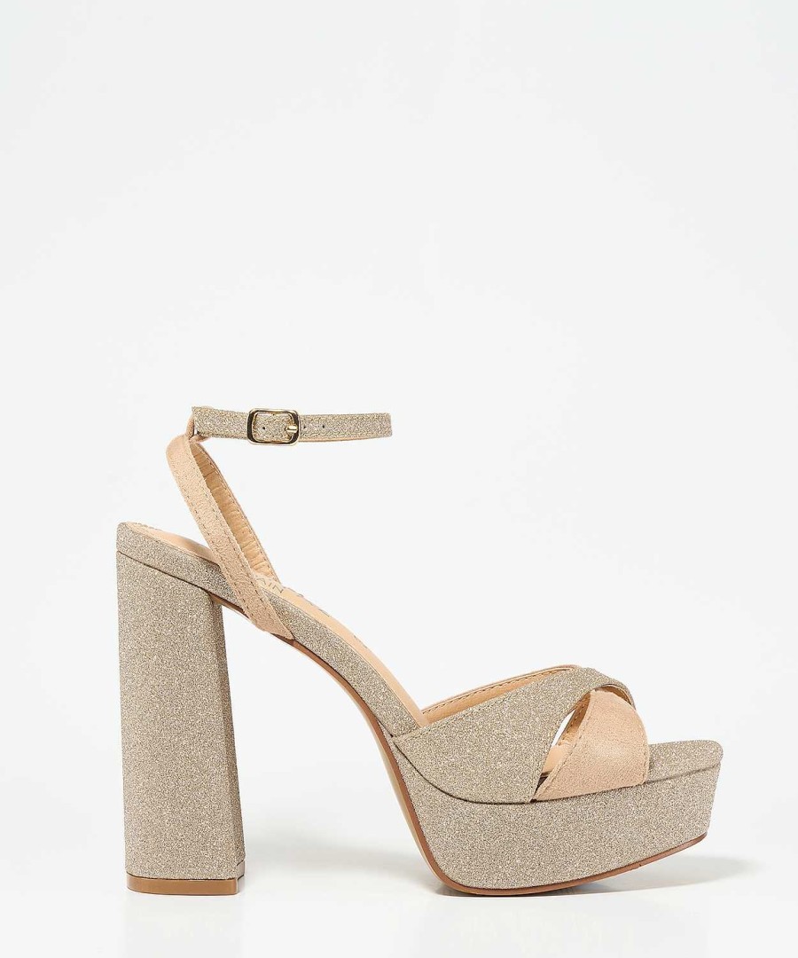 Marypaz Glitter Platform Sandal