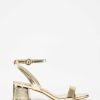 Marypaz Golden Heel Detail Sandal