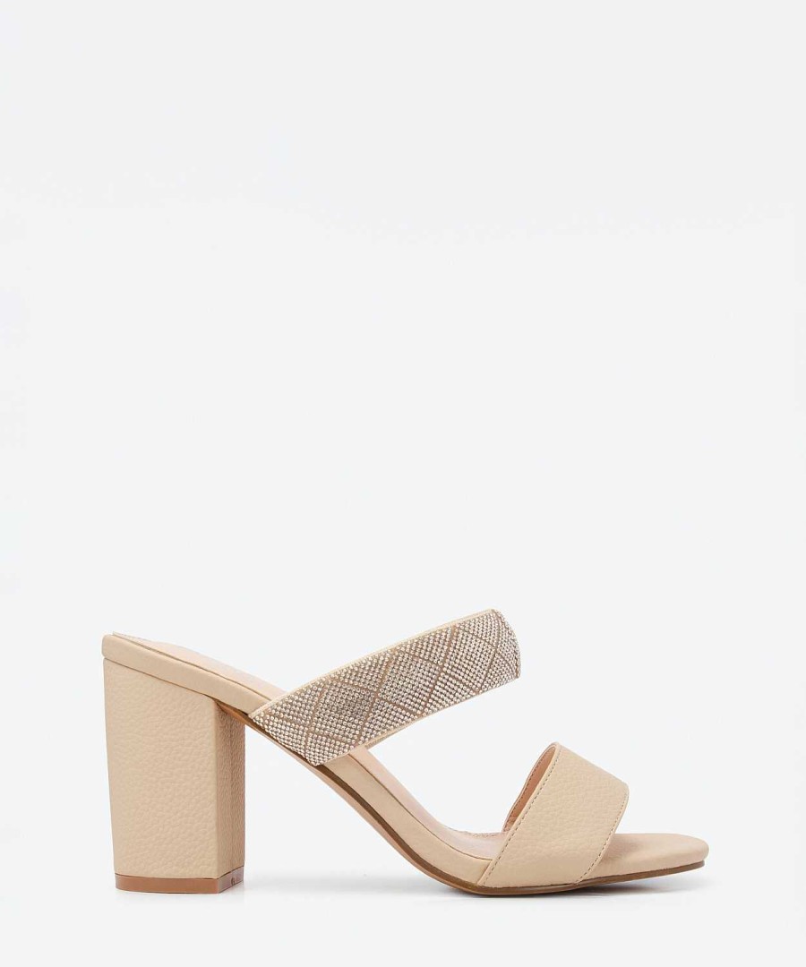 Marypaz Strass Strip Heel Sandal